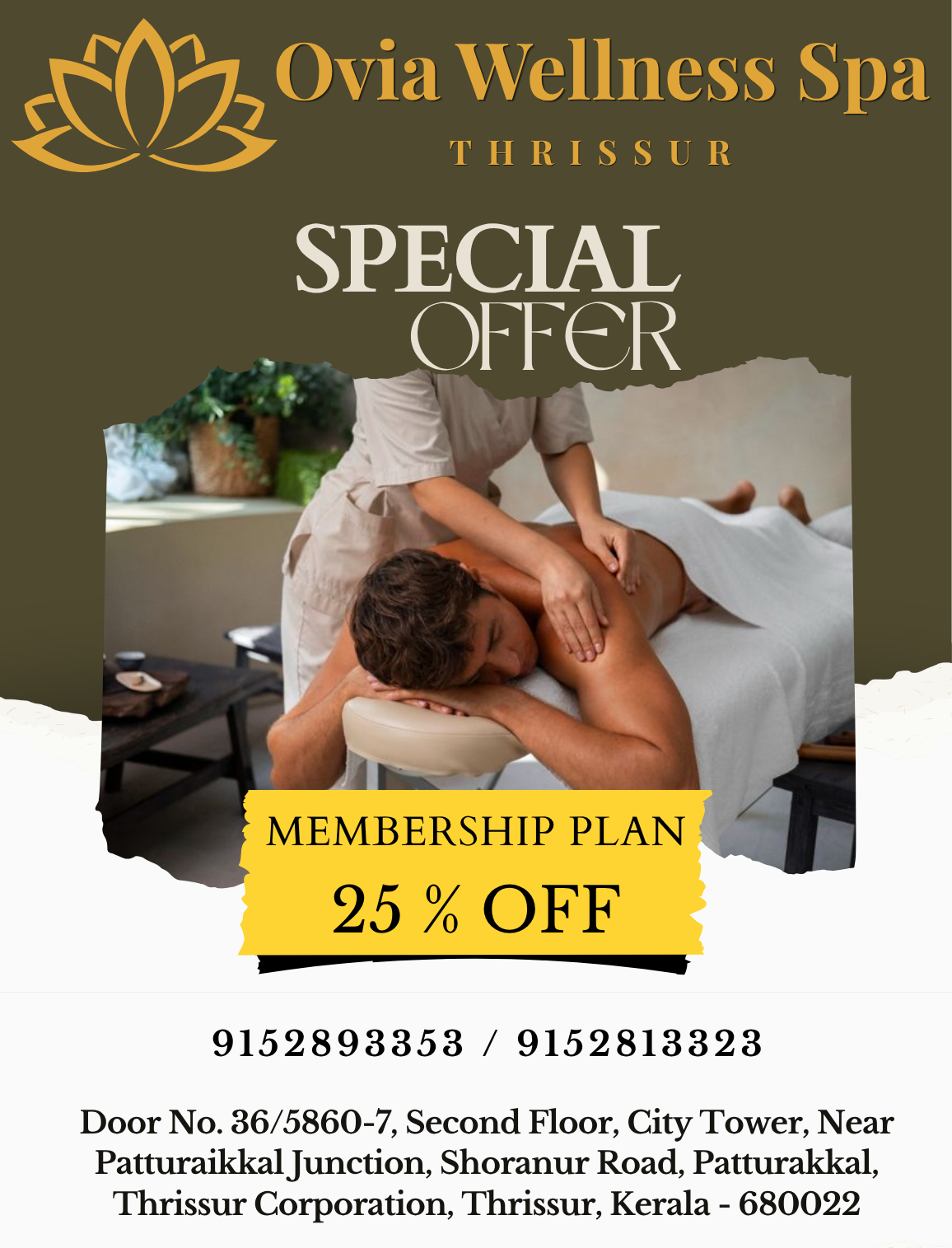 Swedish massage offer at Ovia Wellness Spa